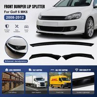 Frontstoßstangen-Splitterlippe Diffusor Karosserie-Kit Spoiler-Zierleiste für VW Golf 6 MK6 TSI TDI MPI Standard Schrägheck 2008-2012