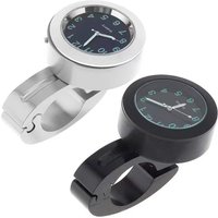 Motorcycle Aluminum Quartz Watch Luminous Clock 22-25mm Handlebar Mount Motorbike Bicycle Bike Handlebar Waterproof Time Display