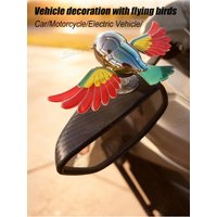 AliExpress NONE BLALION 2025 New Simulated Flying Bird Car Ornament Wing Can Swing Wind-Powered Bird in Flight Decor Car Moto Bicycle Decoration