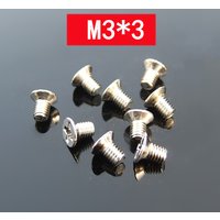 Flat Head Phillips Small Screw M3x3mm Electroplated Nickel Countersunk Cross Bolts Hardware Fastener