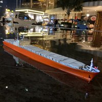 1/550 RC Boat 50cm Three Copper Propeller Drive Container Remote Control Ships with Lighting Effects RC Schiffe Model Ship Toy