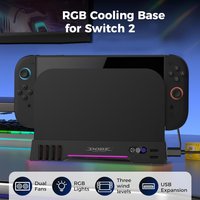 Dual-Fan Cooling RGB Lighting USB Expansion Plug for Nintendo Switch 2 Enhanced Console Cooler with Dual Cooling Technology