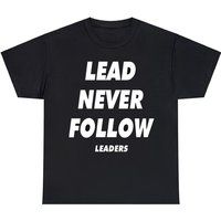 Chief Keef Lead Never Follow Leaders T Shirt Men Vintage T-shirts Daily Casual Short Sleeve T Shirts Streetwear