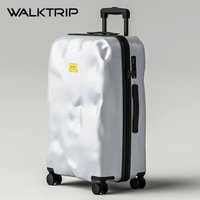Creative Suitcase Meteorite Crater Irregular Design Retro Trend Rolling Luggage Travel 20/24/26/28inch with TSA Lock PC Material