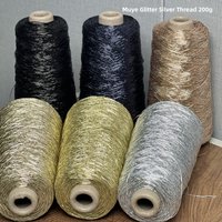 Silver Core Yarn Flash Silver Handmade Crochet Bag Gold Silver Thread DIY Clothing Fabric Acrylic Yarn for Fashion Accessories