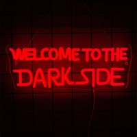 Welcome to the Dark Side Neon Signs for Wall Decor Sci-Fi Movie Inspired Light for Game Rooms Man Cave Bars Wall Decor