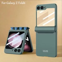 For Samsung Galaxy Z Flip 5 6 Magnetic Hinge Case Armor Shockproof Matte With Screen Glass Film Cover For Galaxy Z Flip6 5 Case