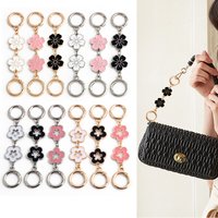 1PC Metal Epoxy Flower Decorative Extension Chain Crossbody Bag Detachable Shoulder Strap Extension Chain DIY Bag Accessories