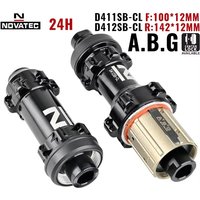 AliExpress ARC Novatec D411SB-CL D412SB-CL Road Center Lock Disc Brake Hubs 24H Thru Alex 100x12 142x12mm Bicycle Hub For Shimano 8/9/10/11S