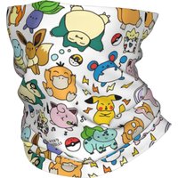 Anime Cartoon Monster Bandana Neck Cover Printed Pokemoned Wrap Scarf Multi-use Headwear Riding Unisex Adult Winter
