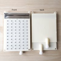 ABS 138x213mm Rectangular Shower Thread type type interface Shower head 6* 10 hole Top Spray Waterfall Shower Head Accessories