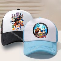 DragonsBall Baseball Cap Son Goku Summer Anime Cartoon Peak Cap Summer Boy Girl Mesh Hat Children Sun Protection Sunhat
