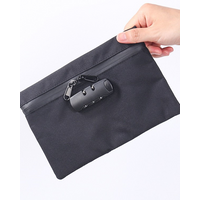 Travel Storage Bag With Password Lock Files Credit Card Certificates Safe Handbag Waterproof Anti-theft tool kit