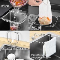 Fine-Mesh Sink Filter Kitchen Disposable Sewer Garbage Mesh Bag Anti-clogging Strainer Drain Hole Garbage Net Bag Anti-blocking