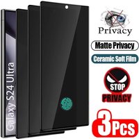Matte Ceramic Privacy Screen Protector For Samsung S24 S25 Ultra S23 FE A56 A55 A16 A54 A26 A34 A06 A36 A25 A73 Anti Spy Film