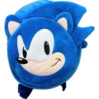 New Arrival Hot Selling Children's Sonic Backpack Plush Toys Hedgehog Schoolbag Doll Backpacks Halloween Gifts for Kids