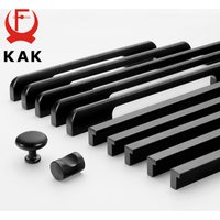 KAK Fashion Schwarze versteckte Schrankgriffe aus Aluminiumlegierung, Küchengriffe, Schrankgriffe, Schubladenknöpfe, Möbel, Zimmertürbeschläge