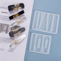 Hair Clip Hair Barrette Silicone Mould Make Your Own Hair Accessories Hair Clip Mold Resin Jewellery DIY