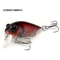 Countbass Crank 38mm 1-1/2" 5g 11/64 oz. Dive 0.2-0.5m Floating Crankbait Fishing Lure Hardbaits Chatterbait Wobbler Lures