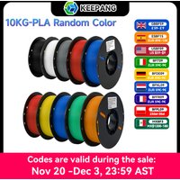 Filament PETG PLA pour imprimante 3D, 10KG/rouleau, 1KG/rouleau, 1.75MM, Filaments en plastique, matériel d'impression soigné pour imprimante 3D