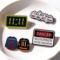 Warning Quotes Enamel Pin Cartoon Cat Badges on Backpack Women's Brooches Hat Lapel Pins Cosplay Accessories Toys Gifts