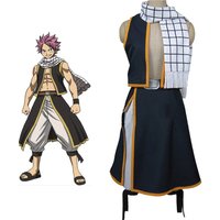 IN STOCK FAIRY TAIL Team Natsu Mage Natsu Dragneel Cosplay Costume Anime Outfits