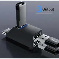 Whistle Shape Type C HUB USB3.0 2.0 Out USB Cable Splitter Disk Reader Data Transfer Extend Adapter Mouse Keyboard Converter