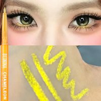 Metallic Chameleon Gold Eyeliner Gel Pen Pearlescent Polarized Glitter Green Inner Eye Liner Shiny Multicolor Soft Eyes Pigment