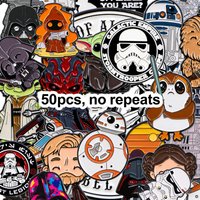 50pcs Mix Wholesale Enamel Pins Set Brooches for Backpacks Cartoon Movie Badges for Fans