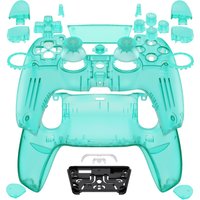 eXtremeRate Luna Redesigned Full Set Housing Shell Buttons Touchpad Cover for ps5 Controller BDM-030/040/050 - Emerald Green