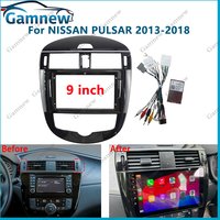 9 Inch Car Frame Fascia Canbus Box Adapter Android Radio Dash Fitting Panel Kit For Nissan Pulsar 2013-2018 image 4