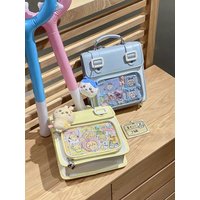 JIAERDI New JK Uniform Backpacks For Teenage Girls Sweet Transparent Shoulder Bag Summer Display Handbag Elegant Ita Bag