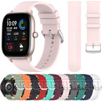 For Amazfit Bip 3 Pro/S Lite/U Pro/GTR 42mm Correa 20mm Silicone Strap For Amazfit GTS 4 Mini/2 2E 3 Active 2 Wristband Bracelet