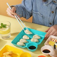 3Pcs/5Pcs Dumpling Plate Dipping Saucer Fried Chicken Plate French Fries Plate Snack Snack Plate Dipping Separate Plate