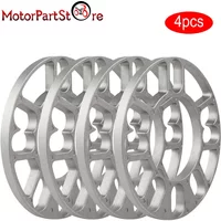 4pcs Universal 10mm Car Wheel Spacer Shims Plate Adaptor Rim Spacer Hub for 4/5 Stud Lugs 4X100 4X114.3 5X100 5X114.3 5X112