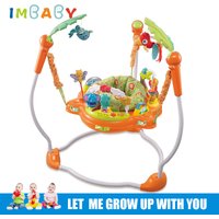 IMBABY Baby Walker with Music Baby Bouncing Chair Tropical Forest Baby Rocking Chair Multifunctional Toddler Jumper Chair Cradle