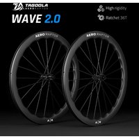 AERORAPTOR RW Wave Road Carbon Wheelset 46/50mm Depth 23mm Inner Width 700C Center Lock 36T Ratchet Cxray Carbon Wheelset 1250g