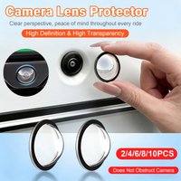 2PCS Universal Car Camera Lens Protector 360° Anti Scratch Protection Auto Rear View Backup Camera Lens Cover Easy Installation