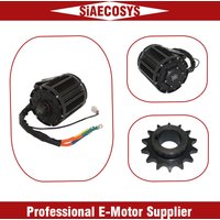 QS138 3000W/6000W Peak 72V BLDC Mid Drive Motor for Electric Scooter 100KM/H with 428 Chain Sprocket V1 Dual Power Design