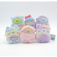 Shirokuma Penguin Tonkatsu Neko Tokage Ebifurai Plush Coin Purse Keychain