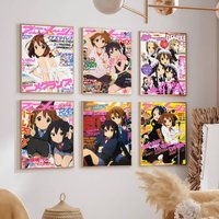 Cute Anime K-ON Posters Wall Decorations For Dorm Rooms Bedroom And Living Room Gift