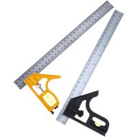 1/2 Inch Combination Square Ruler 300MM Professional Metric Ruler With Level for Carpentry Measurement