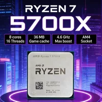 AMD Ryzen 7 5700X 8 Core 16 Thread CPU Processor 3.4GHz Up to 4.6GHz L3 32MB 65W 7nm AM4 Socket DDR4 Tray Gaming Without Fan
