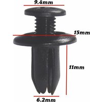 20Pcs For 6mm Hole Auto Bumper Fastener Rivet Clips Door Panel Clips Push Retainer Clip 90467-06017 9926-50-625 C05
