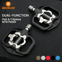 AliExpress BUCKLOS Bike Pedal Non Slip MTB Road Bicycle Pedal Platform Dual-Funcion Flat Clipless Ultralight Cycling Cleat Pedals Bike Part