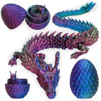 3D Mini Dragon Surprise Egg Movable Joint Tabletop Decoration Collectible Gifts And Toys Home Dragon Articulated