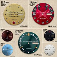 28.5mm S5 Logo Cartoon Hat Dial Suitable for NH36/4R36 Automatic Movement Quality Dual Calendar Watch Modification Accessories