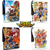 400/900pcs Digimon Adventure Card Album Book Folder 4/9 Card Slots Collections Zipper Double Pocket Zipper Card Binder Holder