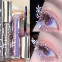 Diamond Silver Mascara Shiny Galaxy Sequins Sweat Proof Glitter Eyelashes Quick Dry Lasting Curling Thick Mascara Shimmer Makeup
