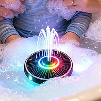 Solar Fountain Pumps Floating Circular Suitable for Garden Pools Ponds Bird Baths Outdoor Floating Pumps with 6 Nozzles
